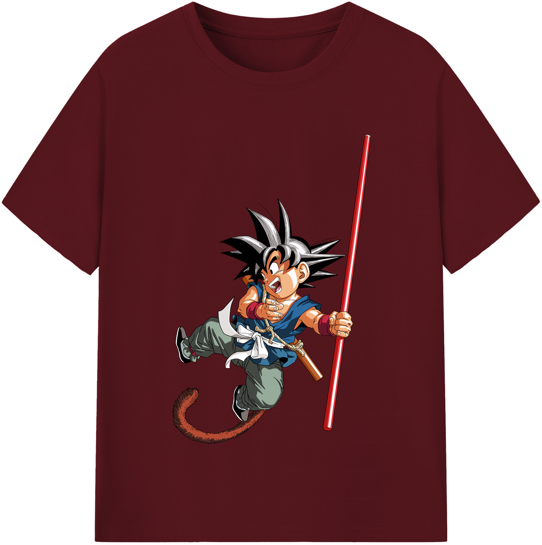 （画像用） ドラゴンボール 孫悟空（そん ごくう）Son Goku カカロット DRAGON BALL Kakarotto 綿100％半袖Tシャツ（フロントプリント）